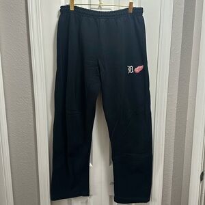 EUC Dual logo Detroit Tigers /Red Wings sweatpants 🐅 ⚾️ 🐙 🏒